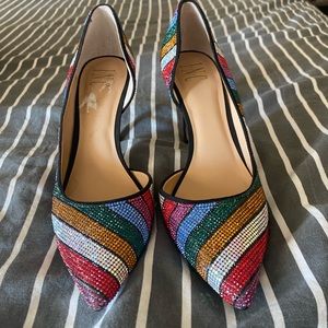 Rainbow sparkle heels, 8 1/2